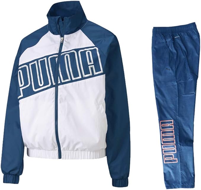 Amazon プーマ ウインドブレーカー レディース 上下 Puma ビッグロゴ Sサイズ Nvy フィットネス トレーニング ジャケット 通販