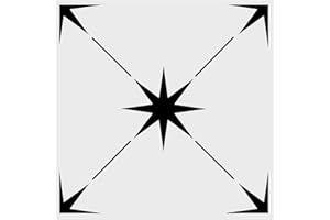 LYMSSESS Wall Stencils for Painting Large Pattern 12" x 12", Reusable Large Floor Stencils, Simple Tile Stencils for Decor (NS20)