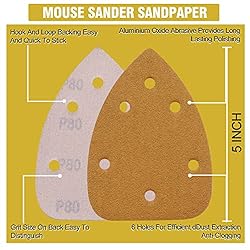 MAXMAN Mouse Detail Sander Sandpaper, 240 Grit