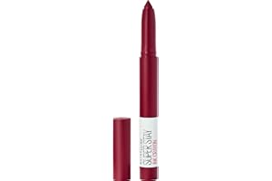 Maybelline Super Stay Ink Crayon Lipstick, Precision Tip Matte Lip Crayon with Built-in Sharpener, Longwear Up To 8Hrs, Make 