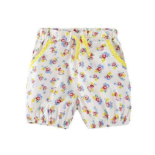 BIBNice Toddler Baby Girls Summer Clothes Sleeveless Tee Floral Short Sets Outfits Size 2