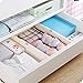 Hossejoy Dresser Drawer Organizers, Expandable Drawer Organizer/Divider - for Bedroom, Bathroom, Closet, Office, Kitchen Storage - 3 Pack