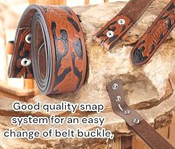 F&L CLASSIC Western Belt without buckle for men