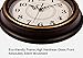 SonYo Silent Non-Ticking Round Imitate Wooden Wall Clocks (12 Inches) Decorative Vintage Style,Goldenrim