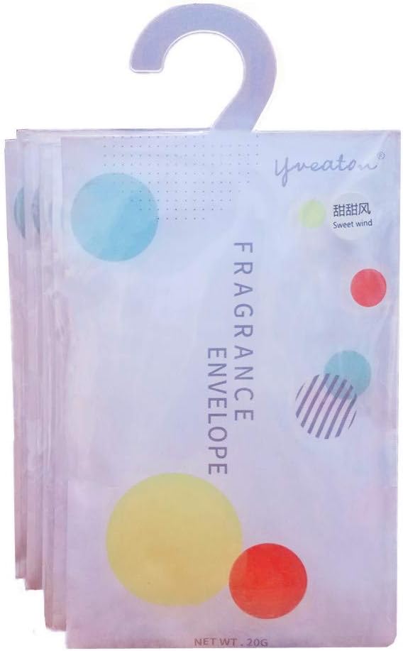 YUMSUM Premium Scented Sachets Bags Clothes Fragrant for Drawers Closets Room Wardrobe Bathrooms Cars,8 Pack (Sweet Wind)