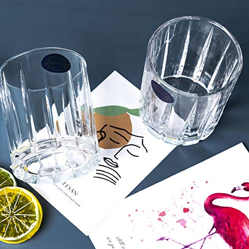 Lighten Life Whiskey Glass Set in Luxury Gift Box, Old Fashioned Lead-Free Crystal Glass for drinking Bourbon, Cognac, Irish Whiskey - Thumbnail 3