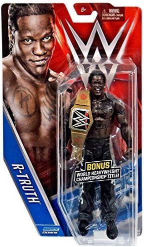 R-Truth WWE Basic Collection Series 59 CHASE Action Figure With Bonus Heavyweight Championship Belt by Toys4Sale