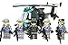 AH-6 Little Bird Army Helicopter with Navy Seal Team 6 - Modern Brick Warfare Custom Kit