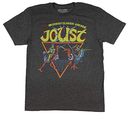 Fashion Joust Midway Classic Arcade Games Black Graphic T-Shirt - Large