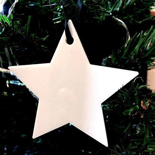 Super Cool Creations Star White Christmas Tree Decorations - Pack of 10