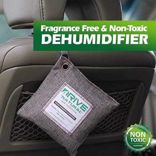 DRIVE Moso Bamboo Charcoal Air Purifying Bags (220g/bag), Absorbs Odors, Allergens, & Pollutants, Dehumidifies to Prevent Mold & Mildew - Image 4