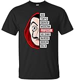 Money Heist La Casa De Papel Dali Mask Tokyo Rio Professor Oslo Unisex Black T-Shirt