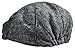 Wonderful Fashion Men's Herringbone Wool Tweed Newsboy Ivy Cabbie Driving Hat (Gray Herringbone)