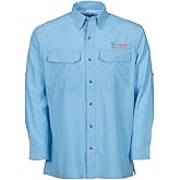 Bimini Bay Outfitters LTD Bimini Flats V Men's Long Sleeve Fishing Shirt Featuring BloodGuard Plus