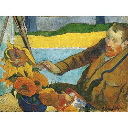 Paul Gauguin Vincent Van Gogh Painting Sunflowers Art Print Canvas Premium Wall Decor Poster Mural