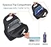 MIER Dual Compartment Insulated Lunch Box Bag Reusable Cooler Bag for Men, Women, Boys(Black)