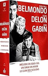 Belmondo-Delon-Gabin : Mélodie en sous-sol + Un Singe en hiver + Le Clan des Siciliens - Pack