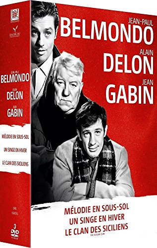 Belmondo-Delon-Gabin : Mélodie en sous-sol + Un Singe en hiver + Le Clan des Siciliens - Pack
