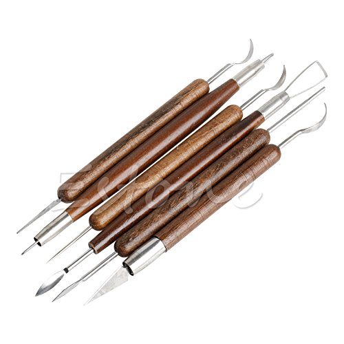 Kangnice 6pcs Clay Sculpting Set Wax Carving Pottery Tools Shapers Polymer Modeling - Thumbnail 3
