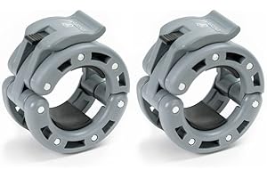 IRON BULL STRENGTH Olympic Barbell Clamps (Pair) – Locking 2" Olympic Size Weight Collars - Quick Release Collar Clips – Bar Clamps Great for Weight Lifting, Olympic Lifts and Strength Training