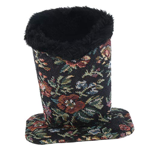 image for SM SunniMix Eyeglasses Holder Stand Case, Plush Lined Cotton Protectiv