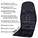 Zone Tech 2-in-1 Car Seat Cushion - Black Premium Quality 12V Automotive Adjustable Temperature Comfortable Heating, 8 Function Massaging Car Seat Cushion