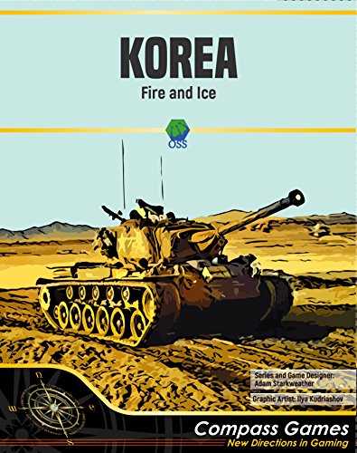 Compass Games CPS: Korea, Fire and Ice, Strategic Level Boardgame of The War in Korea, 1950-51