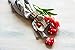 Decora 10Pcs/Bag PU Holland Mini Tulip Artificial Flower Real Touch for Wedding,Home,Party Decoration (Red)