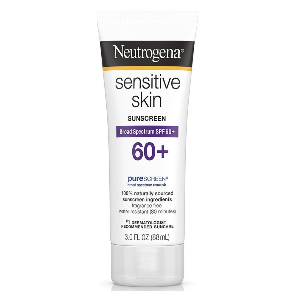 Neutrogena Sensitive Skin Sunscreen Lotion SPF 60+ 3 oz (10 Pack)
