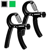 iheartsynergee Hand Gripper - The Best Hand Exerciser Grip Strengthener Adjustable Resistance Range 22 to 88 Lbs
