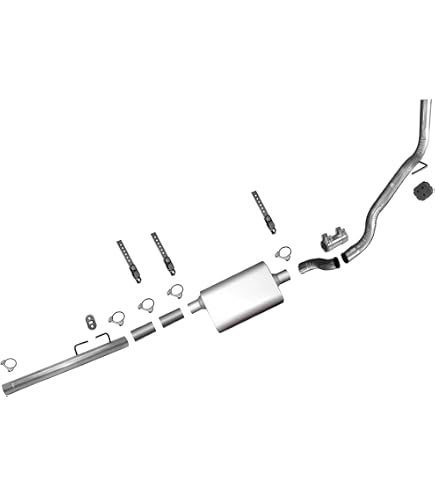 3" Single Exhaust Kit For 94-03 Dodge Ram 1500 – Flowmaster Super 44 Muffler Back Installer Kit