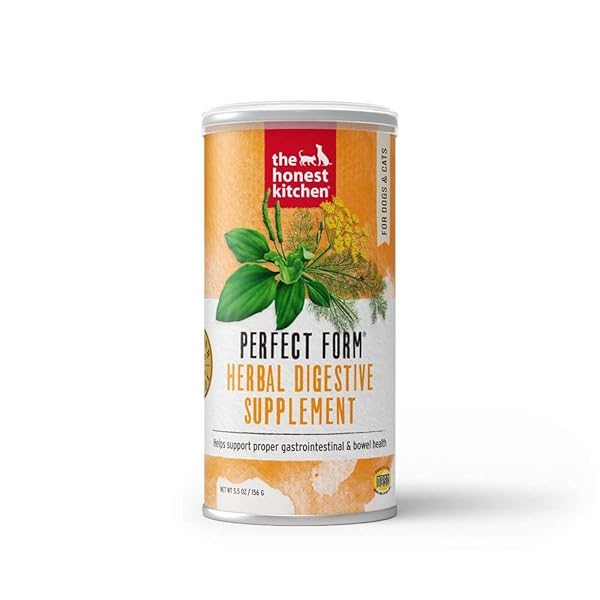 THE HONEST KITCHEN HUMAN GRADE PERFECT FORM HERBAL DIGESTIVE SUPPLEMENT FOR DOGS & CATS, 3.2 OUNCES
