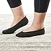 Nufoot Ballet Flats Women's Slippers, Travel Slippers, Yoga Socks, Indoor Shoes, Black, Medium