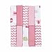 Just Born Love To Bathe Woven Washcloth Set, Elephant/Pink, 10 Count