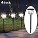 Maggift 4 Pack Vintage Solar Pathway Lights LED Bulbs Solar Powered Garden Walkway Lights for Outdoor Lawn, Patio, Yard, Walkway, Driveway , 15 Lumen