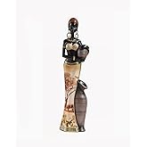 SEEK RARE African Women Figurines Black Women Statue African American Table Art Tall African Statues and Sculptures African Decor for Home Office (Black C)