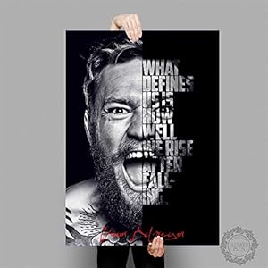 yiyitop Conor McGregor Boxer Art Poster Leinwand Malerei Wandbild Home Decor Poster und Drucke 50x70cm （Kein Rahmen）