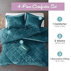 Intelligent Design Queen Comforter Set, Velvet