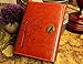 Valery Classic Leather Notebook Retro Vintage Diary & Journal Medium Size for Men/women Daily Use Gift -Traveler Journal-blank & Lined Refillable Loose Leaf Pages-tree Leaf Design (Brown)