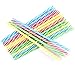 KKMO 12 PCS BPA-Free Reusable Plastic Thick Drinking Party Stripe Straws for Mason Jar Yeti