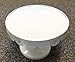 Charmed White art deco vintage lace metal cake stand pedestal