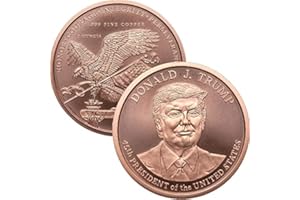 JIG PRO SHOP 2 oz .999 Pure Copper Medallion (Donald J. Trump - 45th President)