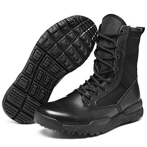 IODSON Mens'Lightweight Combat Boots Military Tactical Army Shoes (8.5 (D) M US, Black) Pricepulse