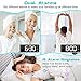Digital Alarm Clock,Sound Control,Easy to Use,Dual Alarms,12/24 H,Snooze,25 Alarm Ringtones,Adjustable Volume&Brightness Dimmer,Rechargeable Backup Battery,Alarm Clock for Bedrooms,Bedside,Kids(White)