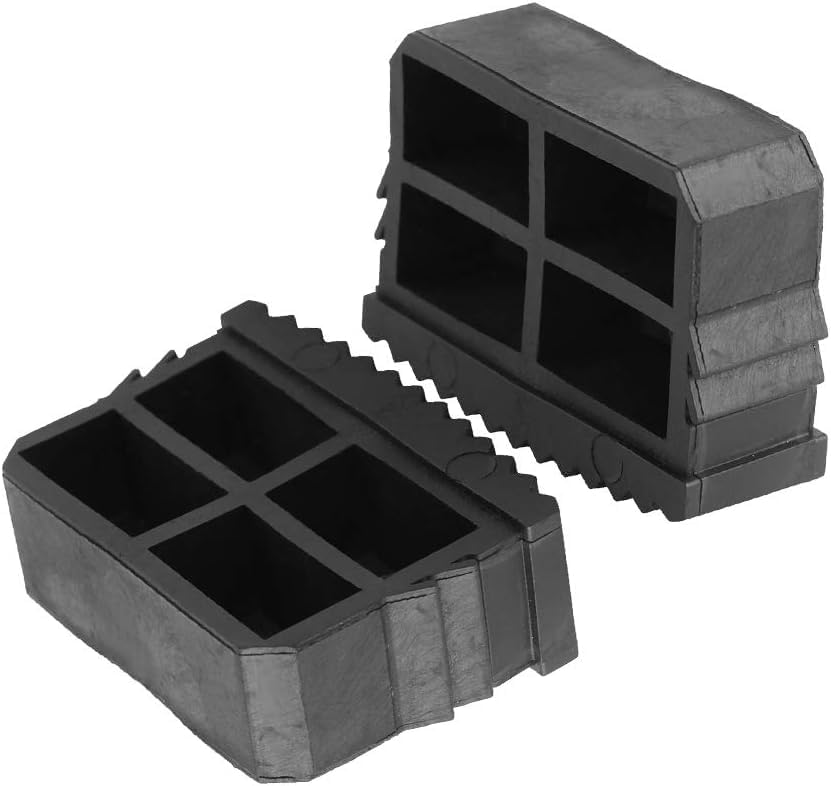 4pcs Rubber Ladder Feet, Non Slip Extension Ladder Feet Tread Stepladder Safety Kitchen Home Industrial Strong Durable Ladder Parts