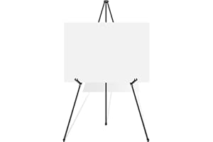 VAIIGO Black Easel Stand for Wedding Signs, Posters & Paintings - 63" Adjustable Portable Display Easel for Welcome Signs, Art Canvas, Pictures - Folding Tripod Stand with Carry Bag (1 Pack)