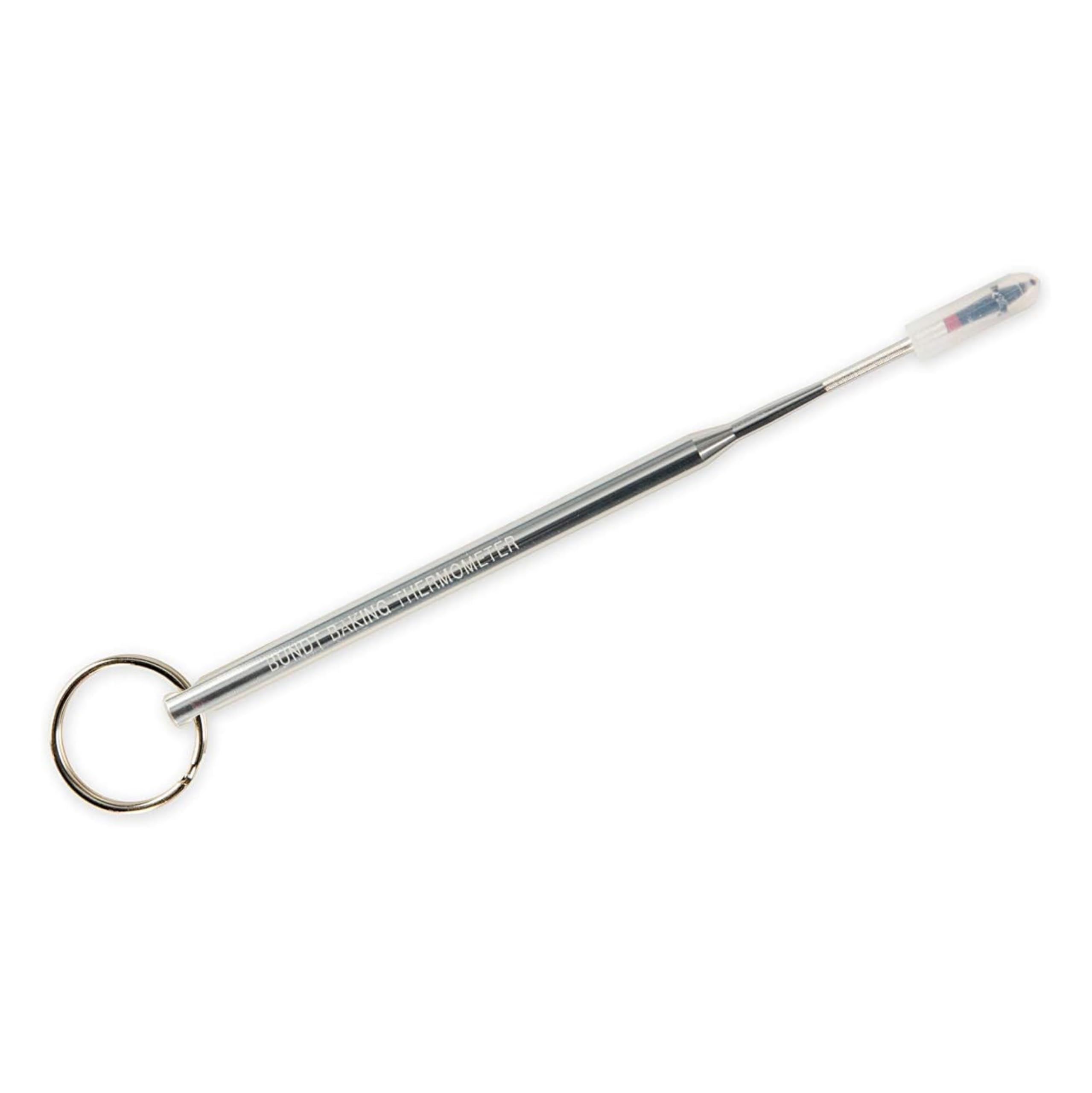 Nordic Ware Reusable Bundt Baking Thermometer, Metal Cake Tester Skewer, Baking Equipment for Testing Cake Temperature, Colour: Silver