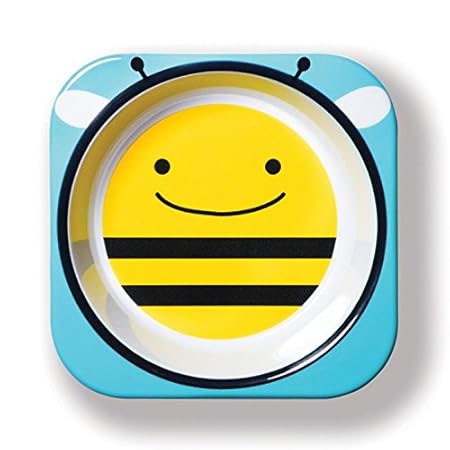 Skip Hop Zoo Melamine Bowl-Bee (Yellow and Blue)