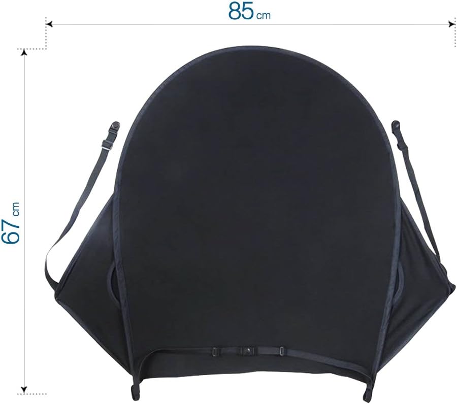 ALIXIN-CP040 Baby Stroller Sun Cover,Baby Carriage Awning,Infant Pushchair Sun Shade Baby Stroller Sun Shield,Baby Stroller Car Seat Has Excellent UV Protection,Sitable for Outdoor Travel(Black) - Image 3