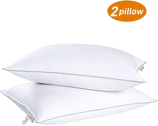 Amazon Com Hombys Goose Feather Down Bed Pillows For Sleeping
